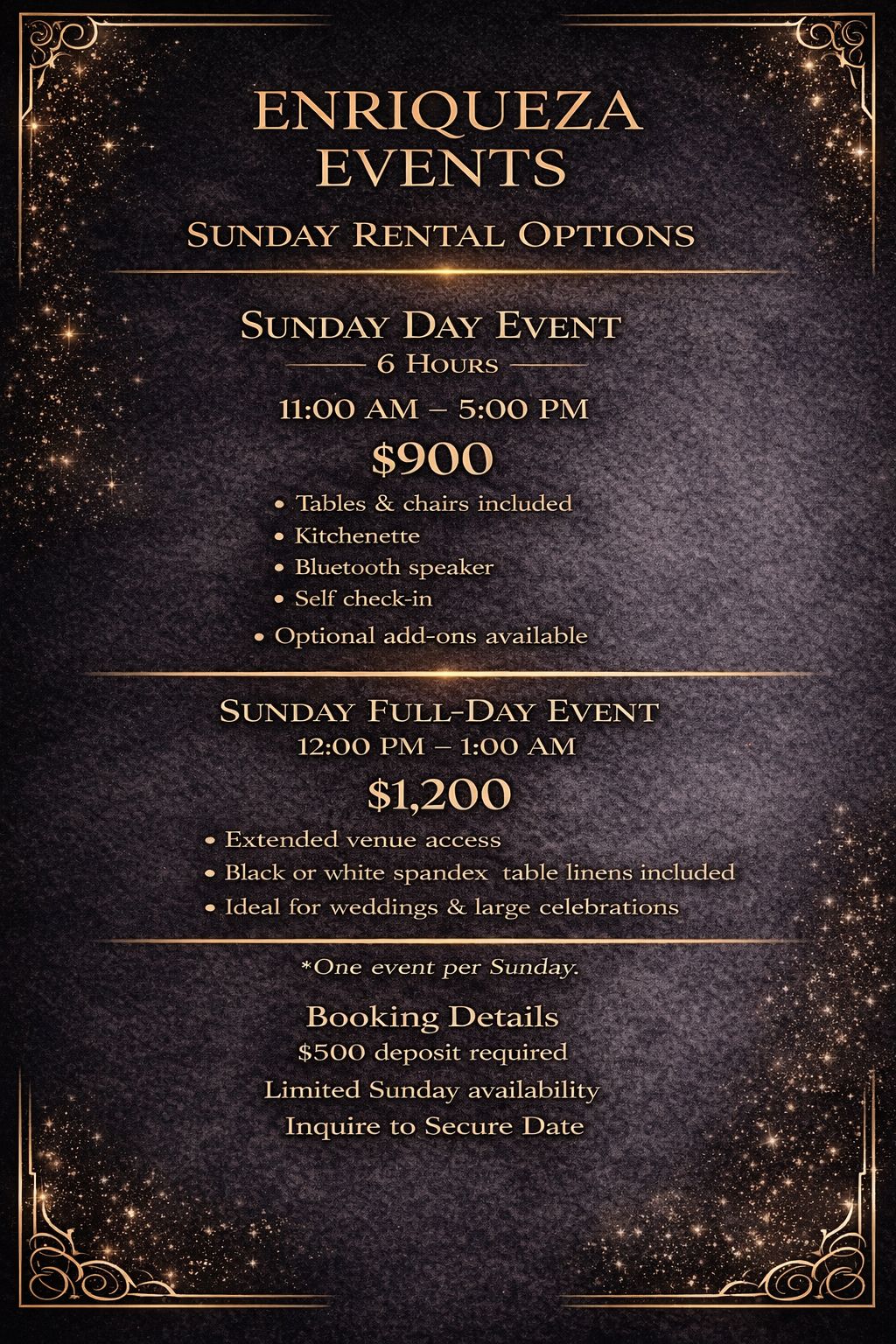 Celebration at Enriqueza Events